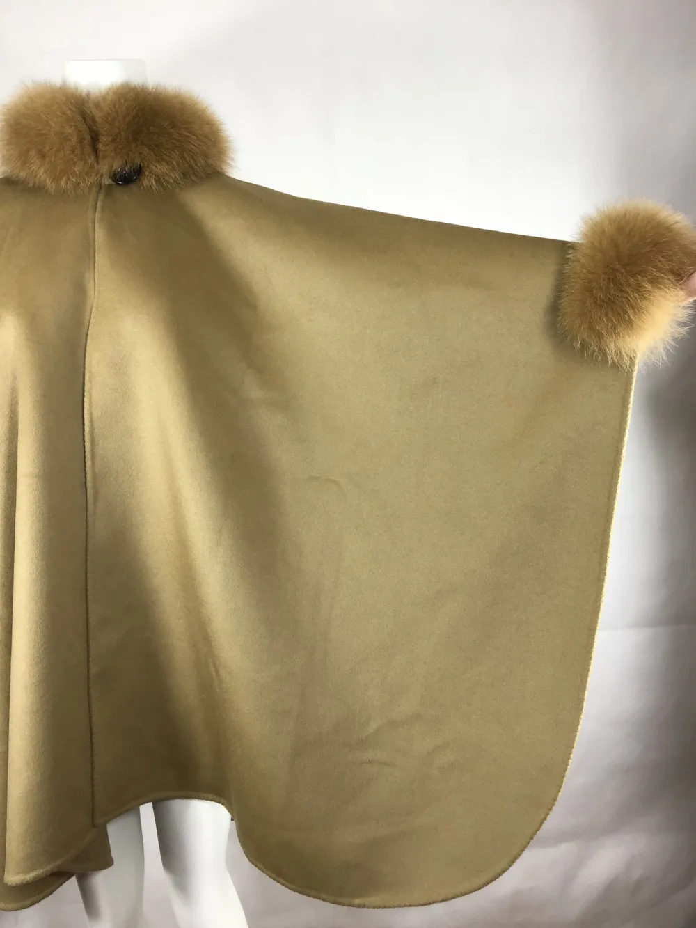 MLHXFUR, настоящее кашемировое пальто из пашмины, шали из пашмины, шерстяной шарф, воротник из лисьего меха, пончо, верхняя одежда