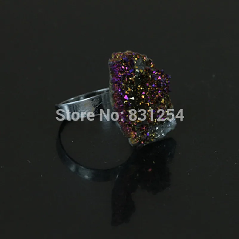 1 шт. женское кольцо из титанового кварца с натуральным камнем|ring mouth|ring without stonering