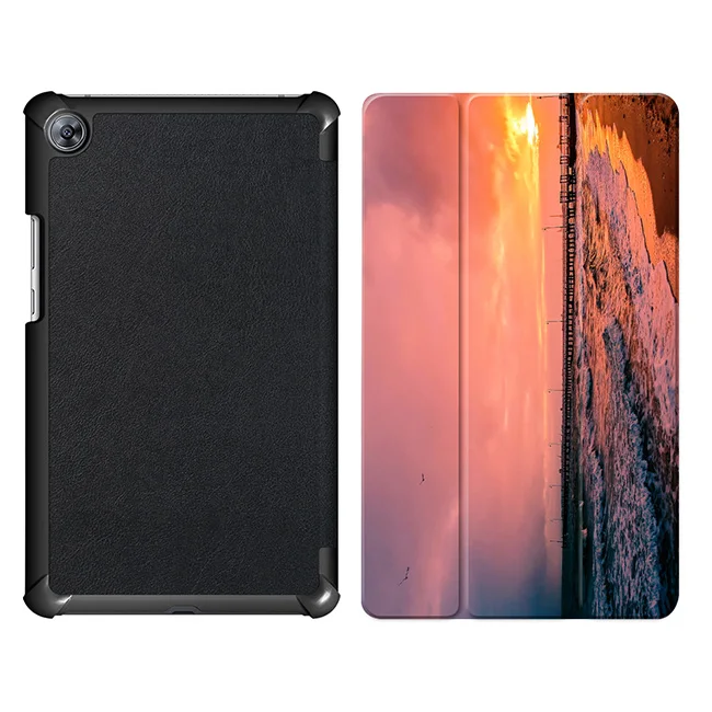 MTT морской пейзаж из искусственной кожи чехол Медиа Pad M5 8,4 ''планшет Fundas защитная кожа для huawei MediaPad M5 8,4 SHT-AL09 SHT-W09 - Цвет: WH004