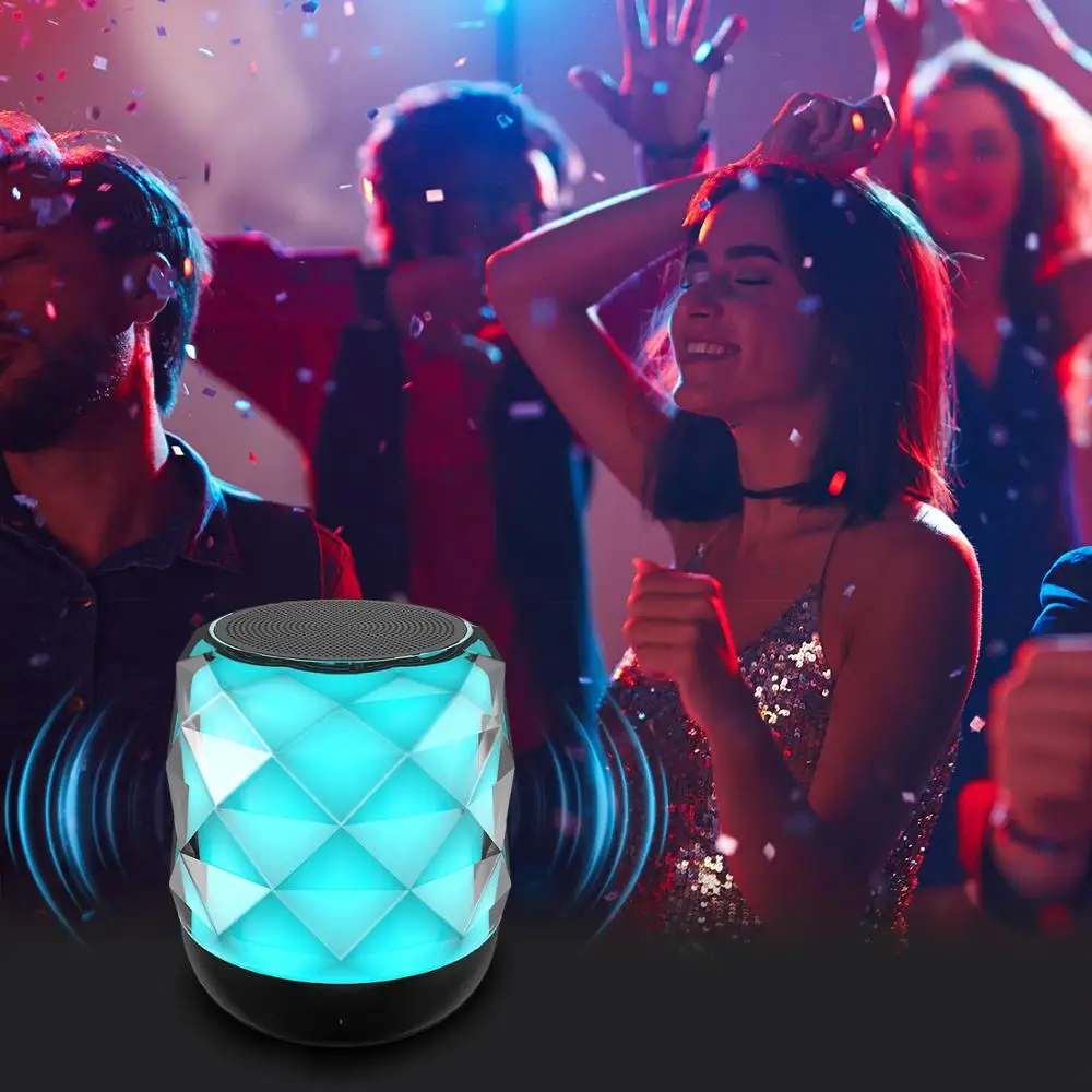 Светодиодный bluetooth динамик портативный Bluetooth s Красочный ночник беспроводной