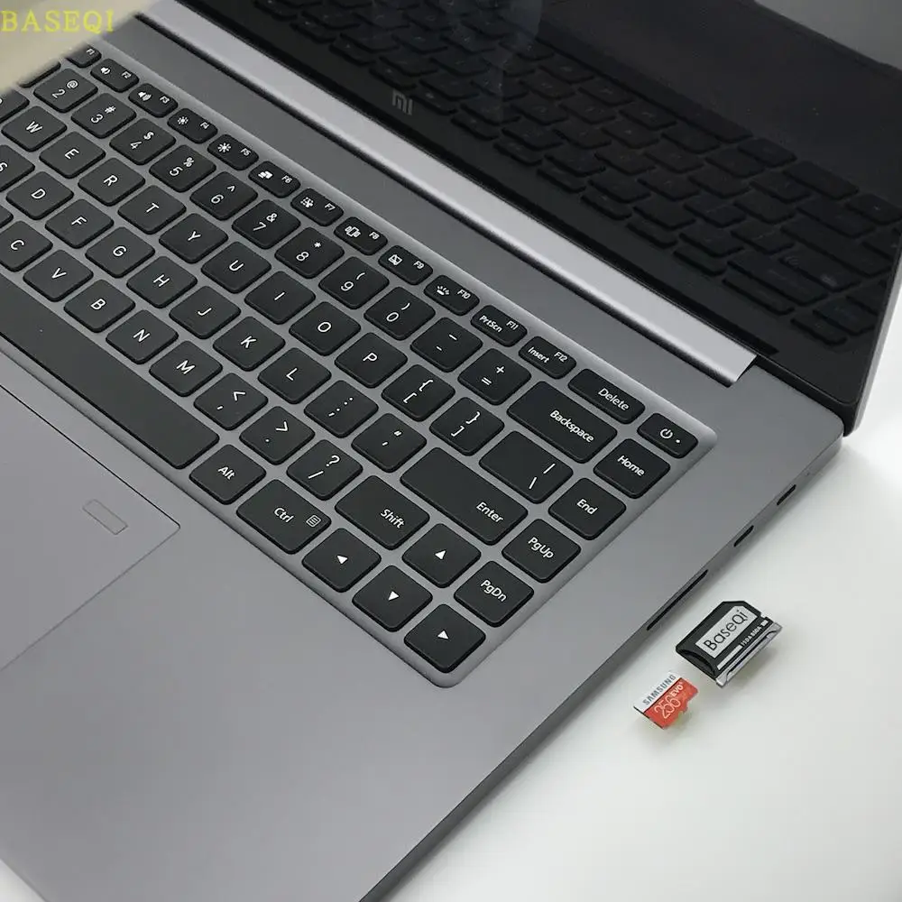 BaseQi Alu mi num Stealth Drive Mi cro SD/TF на SD карту памяти адаптер Card Reader для Xiao Pro15.6 дюймов