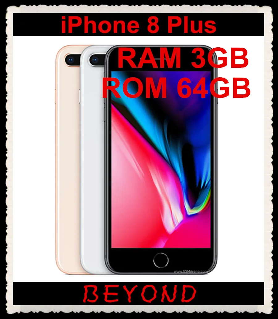 Apple iPhone 8 Plus заводской разблокированный мобильный телефон iPhone8 Plus LTE 5,5 дюймов Hexa Core A11 двойной 12 МП ram 3 ГБ rom 64 ГБ