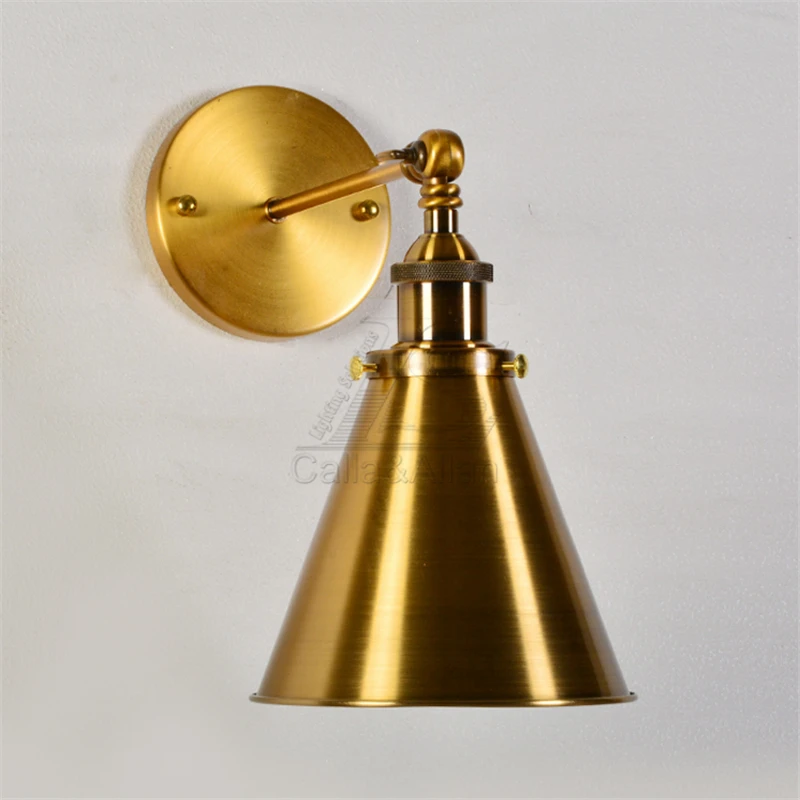 Настенный светильник в стиле индастриал винтажный латунный СВЕТОДИОДНЫЙ сделай