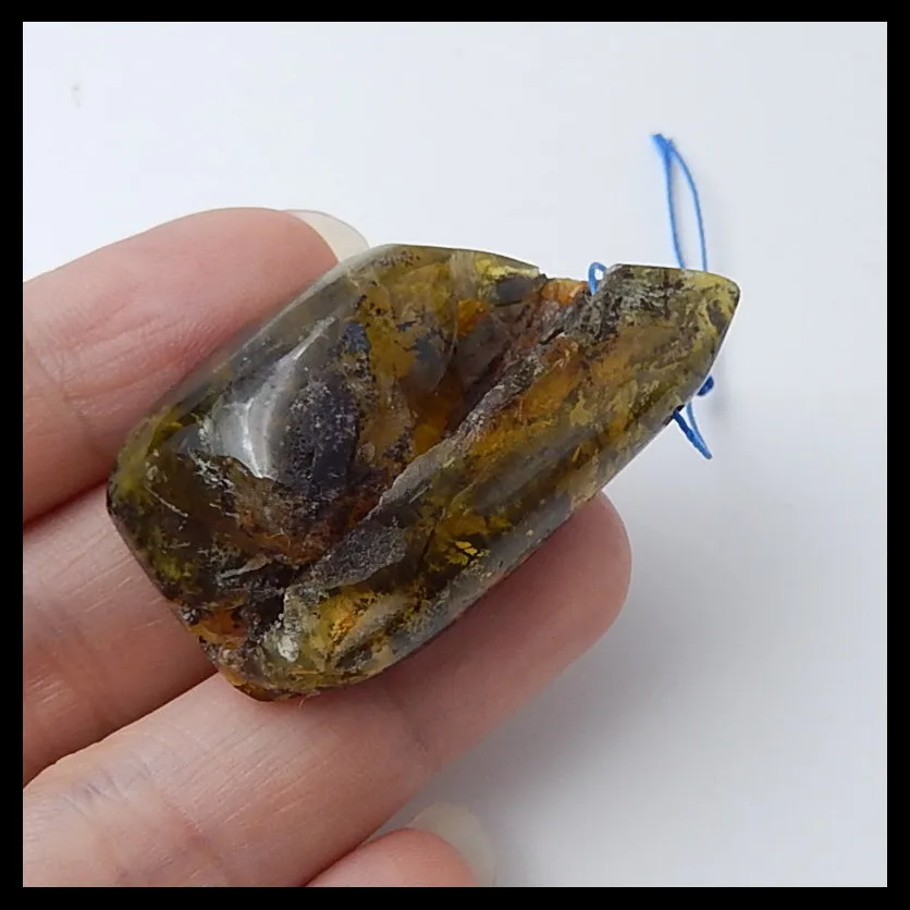 

Nugget Yellow Opal Pendant,Semi-precious stones, Jewelry accessories, birthday gift,45x25x14mm,15.3g