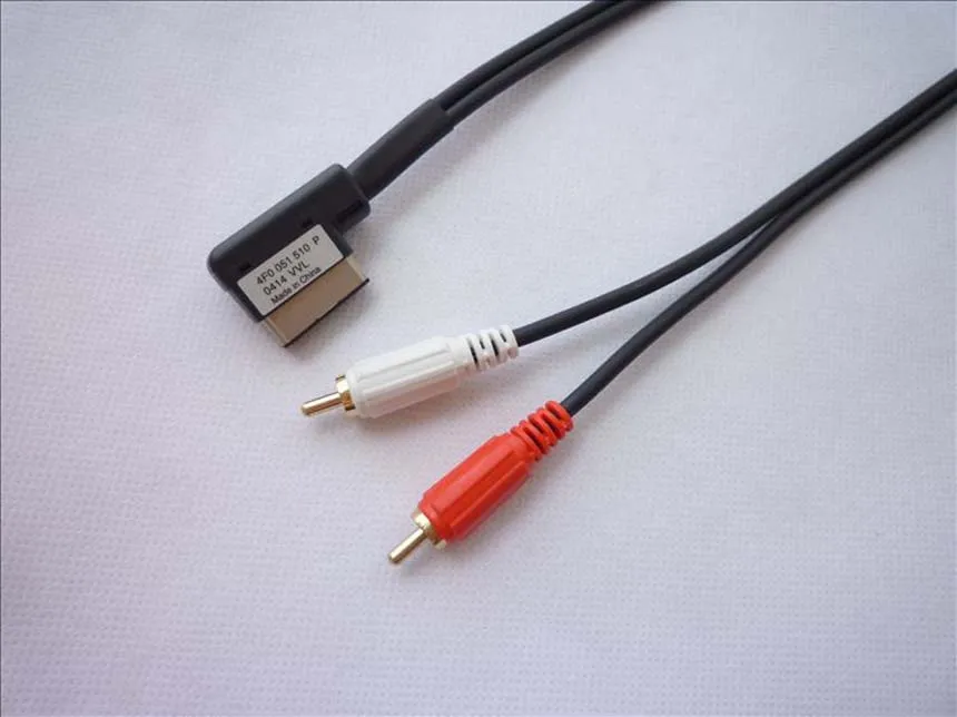 2 RCA AUX входной кабель для Mercedes benz glk cls e200 с интерфейсом ami радио дата передачи преобразования линии