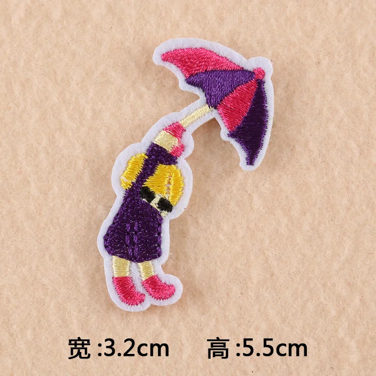 1-PCS-C-127 Детская футболка с вышитыми машинками из мультфильмов, нашивки с железным поездом, полосатая аппликация, детская одежда с автобусом, наклейки для одежды, значок@ C - Цвет: 1-PCS-C-127
