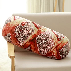 56cm Sesame bread Длинное масло, хлеб, мясо, нить, кунжут, пицца, бифштекс, подушки, еда, плюшевая подушка, имитация закусок, украшение, спинка, подушка - Цвет: 56cm Sesame bread