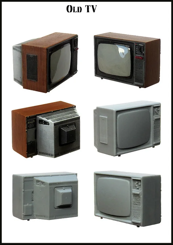 Evolution-Миниатюрные аксессуары EMA-35010 1/35 старый телевизор |