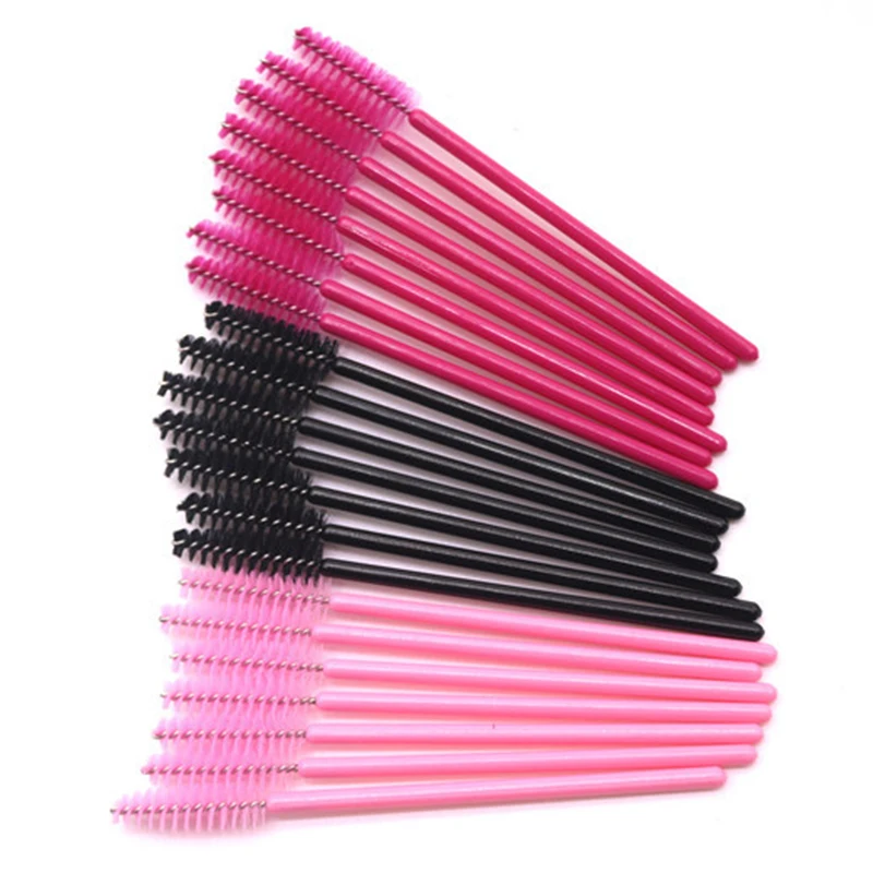 100 шт./лот Кисть для макияжа из синтетического волокна одноразовая кисть ресниц