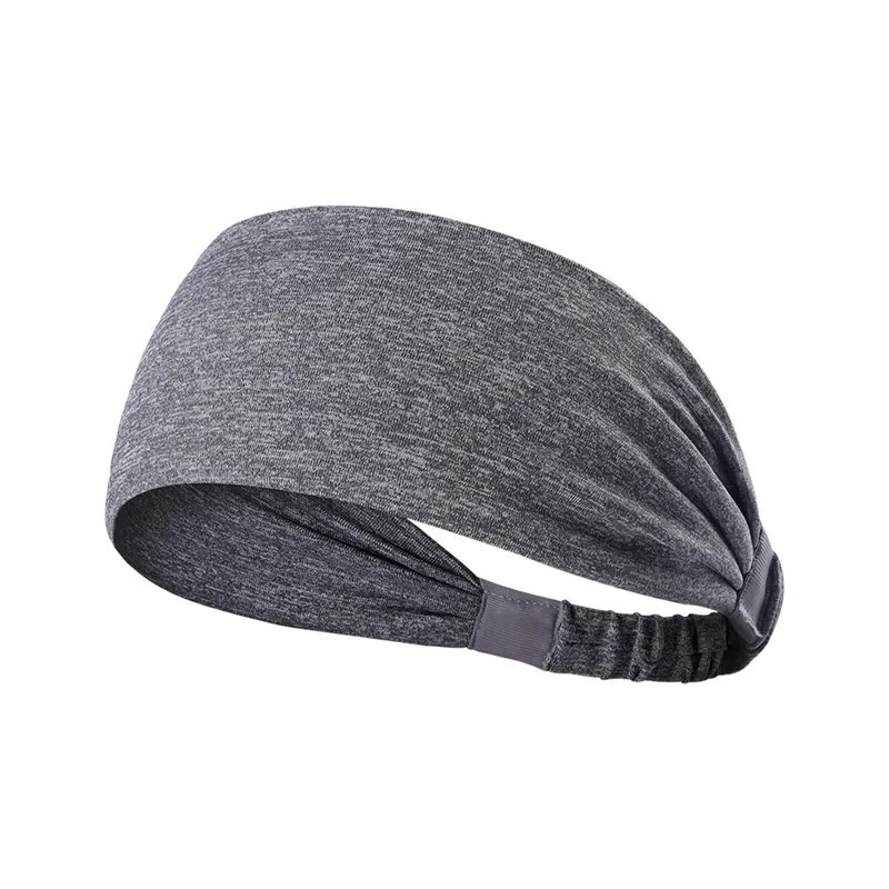 Light Gray Нескользящие повязки на голову для йоги, баскетбола, бега, спорта, занятий спортом, дышащие спортивные повязки для фитнеса, подходят для женщин и мужчин - Цвет: Light Gray