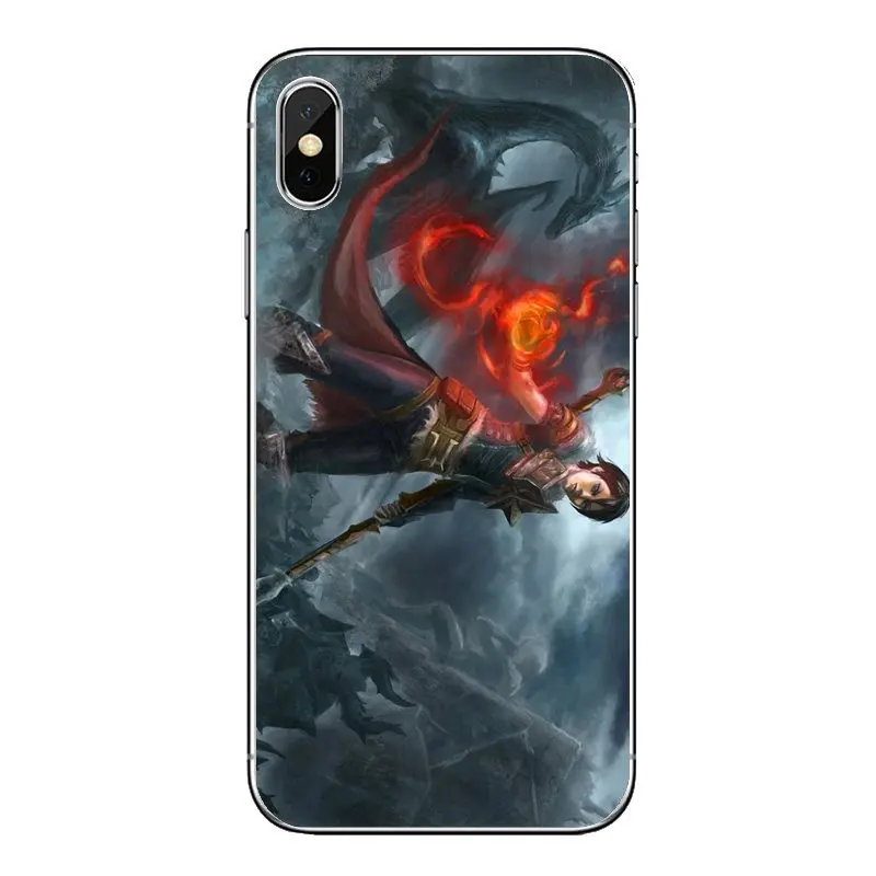 Transparent Soft Bag Case For Xiaomi Redmi 4X S2 3S Note 3 4 5 6 6A Por Pocophone F1 Mi Dragon Age Inquisition Game Illust Art |