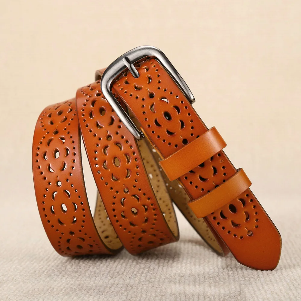 Ремень женский широкий из натуральной кожи с цветочным узором|skin belt|genuine leather