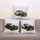 Классический автомобильный мягкий короткий плюшевый чехол для подушки, домашний декор, винтажный автомобильный чехол для подушки, чехол для дивана, гостиной, 45 м * 45 см