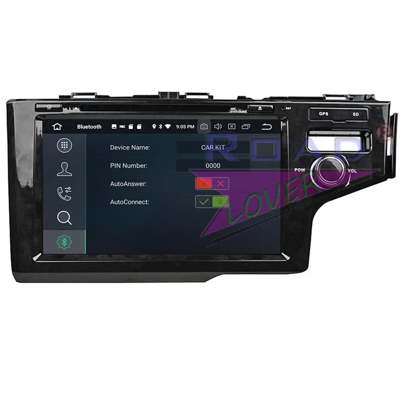 Roadlover Android 9 0 автомобильный DVD-плеер для Honda Fit 2014 RHD Стерео GPS навигация видео на