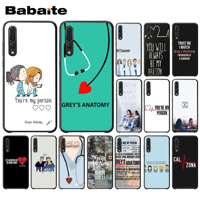 Мягкий силиконовый чехол для телефона You're My Person Greys Anatomy huawei p20 pro p9lite nova 3i honor 8x