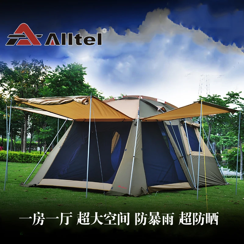 Палатка Alltel на 3 4 человек для одного зала одна спальня двухслойная суперпрочная