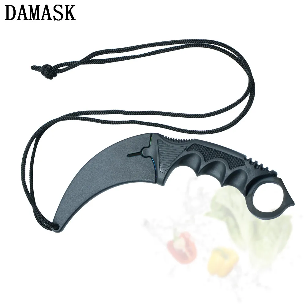 DAMASK Новое поступление CSGO Karambit практичные уличные ножи счетчик ударные для