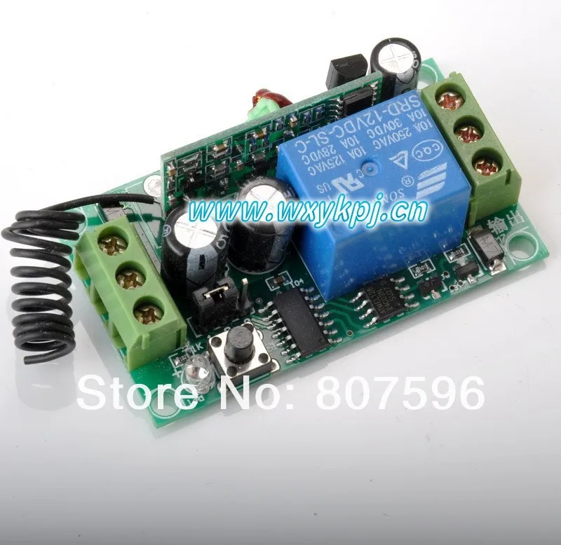 Бесплатная доставка междугородний DC 12Votage 10A 1CH RF беспроводной передатчик и модуль
