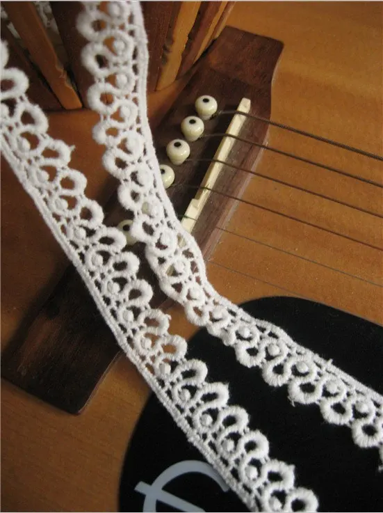 

14 yards Antique White Cotton Lace Trim high Qualit Lace Cotton Lace Sewing Home Furnishing Garment Accessories DIY Material