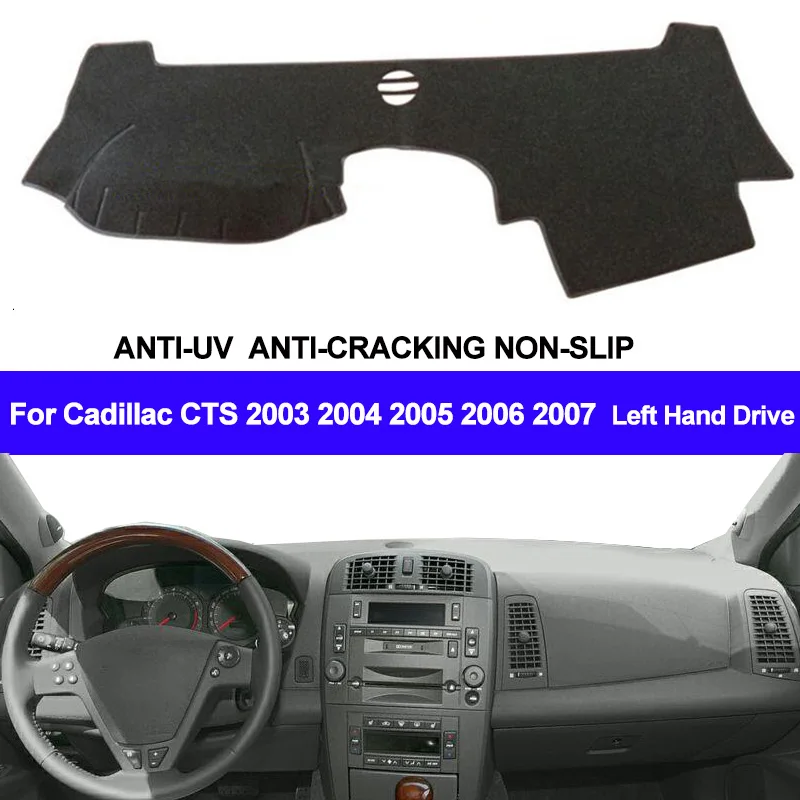 Cubierta de salpicadero de coche Cadillac CTS 2003 2004 2005 2006, alfombrilla para salpicadero, parasol, alfombra, decoración para coche