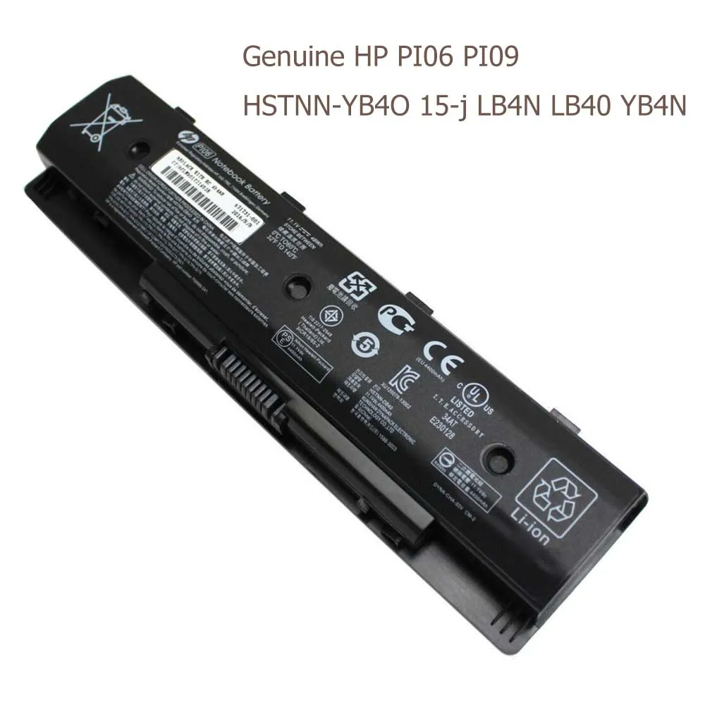 Настоящая аккумуляторная батарея для ноутбука HP PI06 PI09 Envy 15 17 710417-001 710416-001 HSTNN-LB4N 4