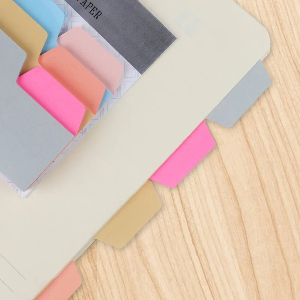 180 листов индекс вкладки бумаги различные размеры и цвета индексный разделитель