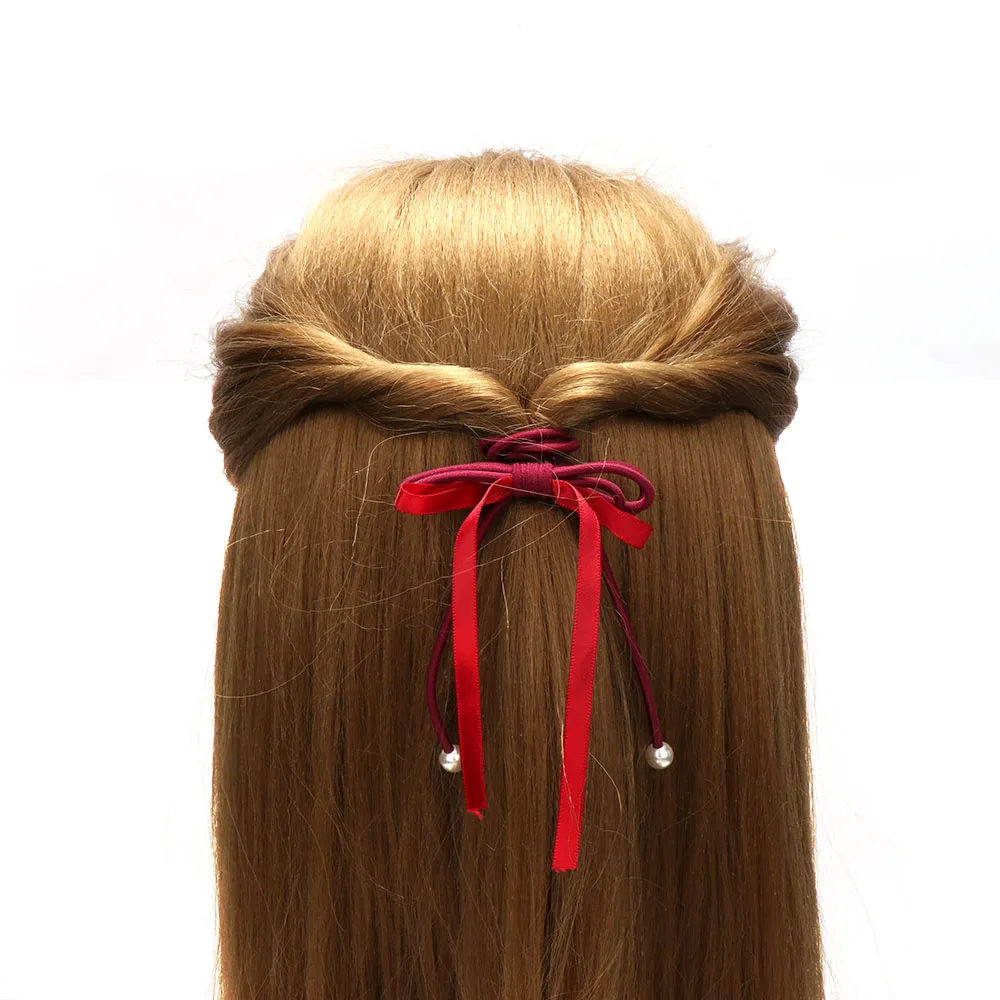 Женская резинка для волос ручной работы с тремя прядями аксессуар в Корейском