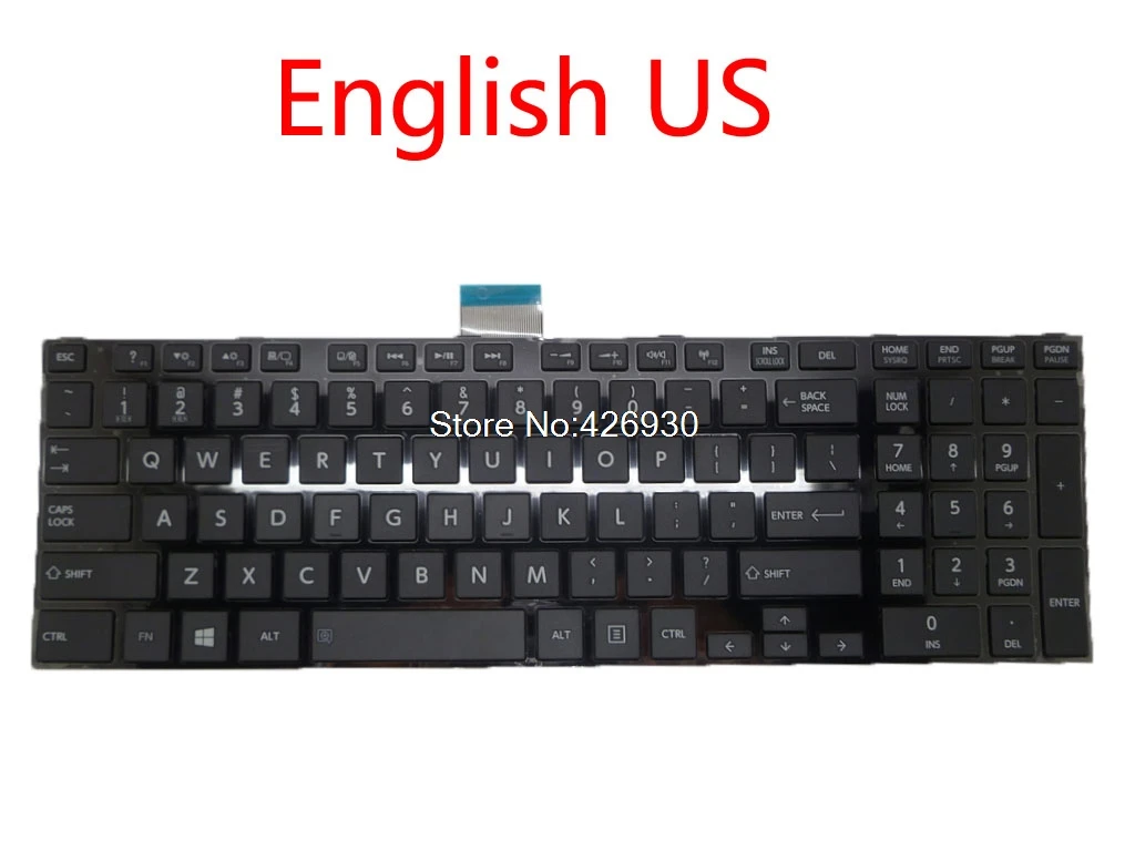 Клавиатура US JP для ноутбука Toshiba Satellite C50 C50D Φ C55 C55T C55D японский английский