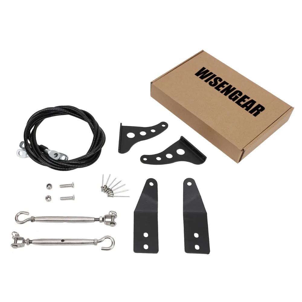 WISENGEAR для Jeep Wrangler TJ 1997 2006 Limb подъемный комплект военный Auminum веревка и аппаратная