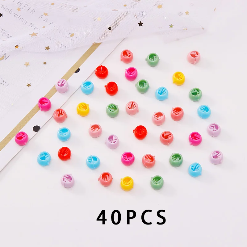 40pcs random Новые цветные маленькие заколки для волос с орнаментом для женщин и девочек, заколки для волос, красивые стильные заколки для волос, набор аксессуаров для волос с конским хвостом - Цвет: 40pcs random