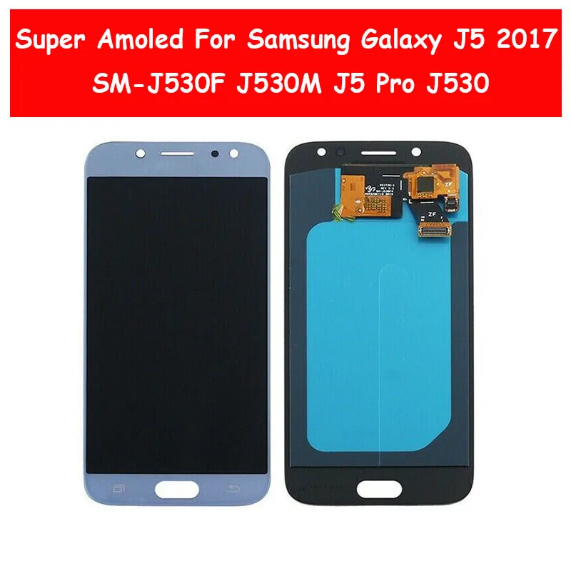 Супер AMOLED ЖК дисплей для Samsung Galaxy J5 2017 SM J530F J530M Pro J530 экран сенсорный дигитайзер