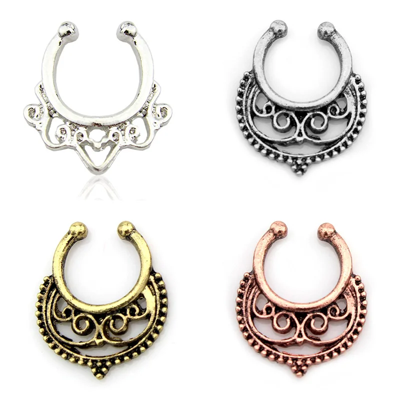 1 шт в нос кольцо ложная спиральный для хряща серьги Daith уютно Rook на козелок