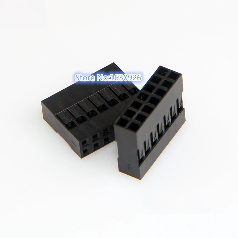 

100 set 2.54mm 14P 14Pin 2x7 Dupont Connector Dupont Plastic Shell Plug Dupont Jumper Wire Cable Pin Header