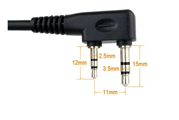 Мини динамик микрофон водонепроницаемый ручной для Kenwood TK3107 3207 BAOFENG UV 5R рация|walkie