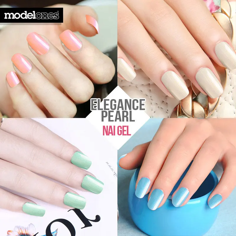 Модный жемчужный УФ гель для ногтей Modelones 1 шт. 7 мл 12 цветов на выбор Гель лак