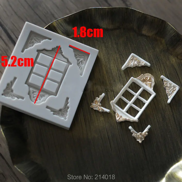 Силиконовые Ретро формы занавески цветы винтажные любовные сердца ленты рамы