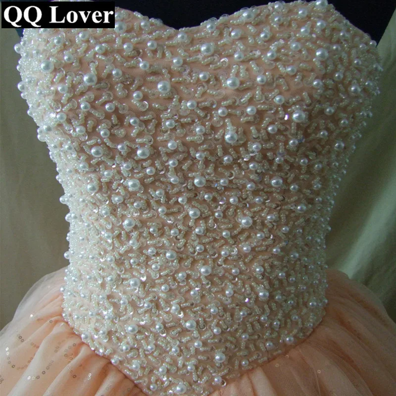 QQ Lover 2019 Newest Elegant Beaded Ball Gown Wedding Dress Robe De Mariage | Свадьбы и торжества