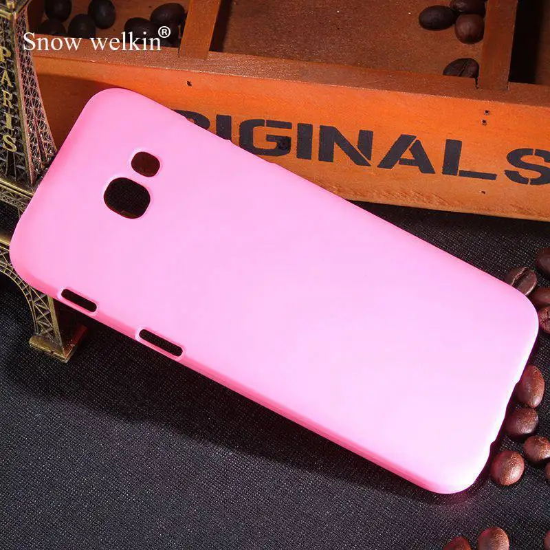 Pink Snow Welkin новые роскошные матовые Прорезиненные Пластиковые жесткие чехлы для Samsung Galaxy A5 A520 A520F 5,2 дюймов задние чехлы для телефонов - Цвет: Pink