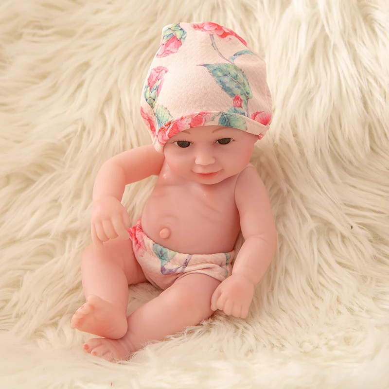 10 дюймов полный тела силикона Reborn младенцы кукла Ванна игрушка реалистичные Новорожденные куклы