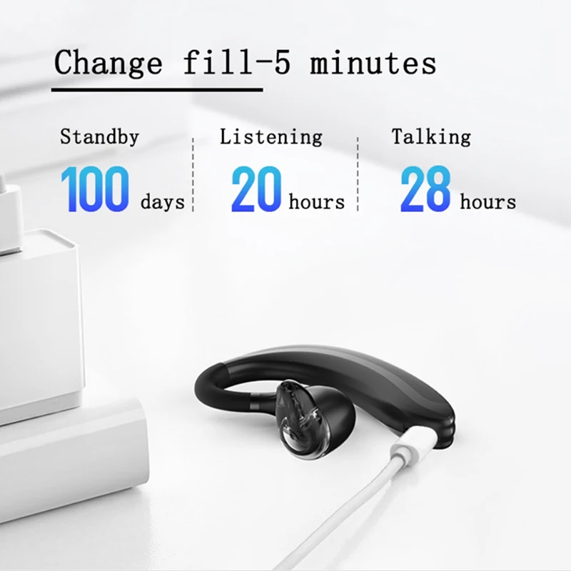 Bluetooth-наушники S108 с шумоподавлением беспроводные наушники-вкладыши длительным