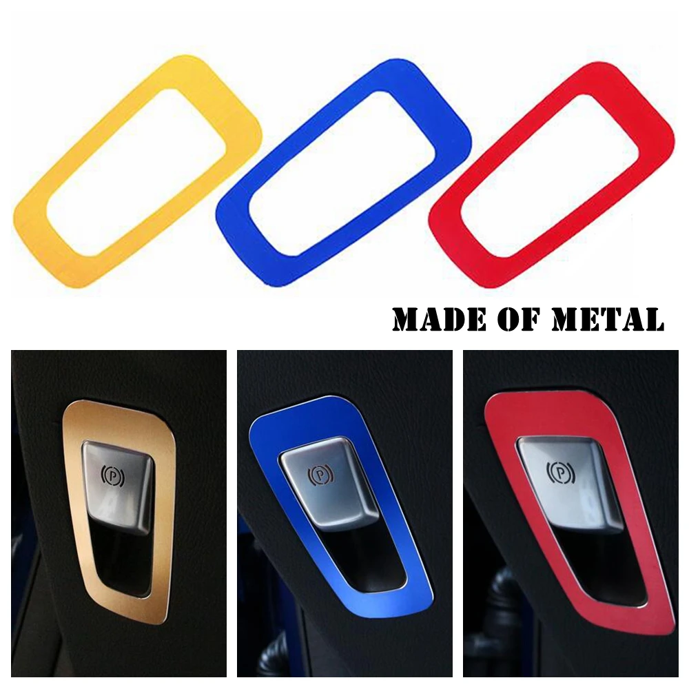 Auto Accessory For Mercedes Benz GLC X253 2016 2017 2018 Electrical Park Handbrake Hand Brake Cover Trims Silver Blue Red Golden |