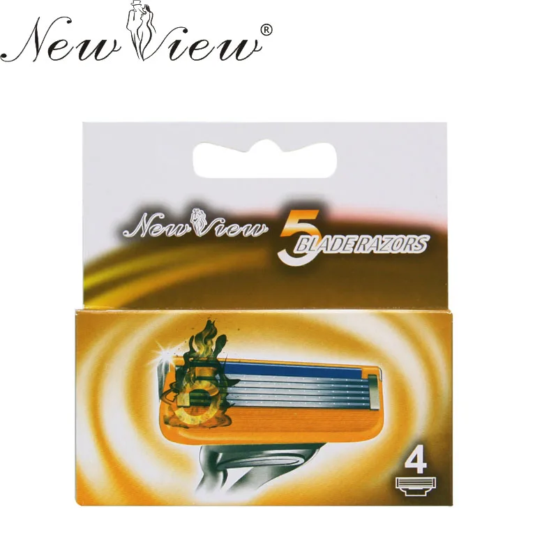 NewView 4 шт. лезвия Бритва для бороды лезвие высокое качество острые бритвы 5 лицо