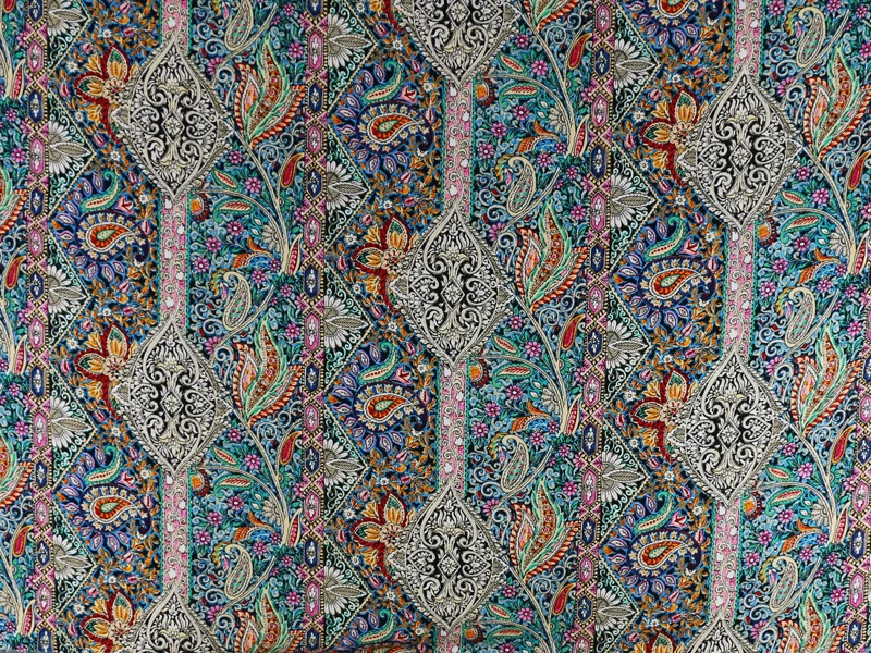 Этнический богемный рисунок Пейсли хлопчатобумажная ткань шитье вискоза поплин