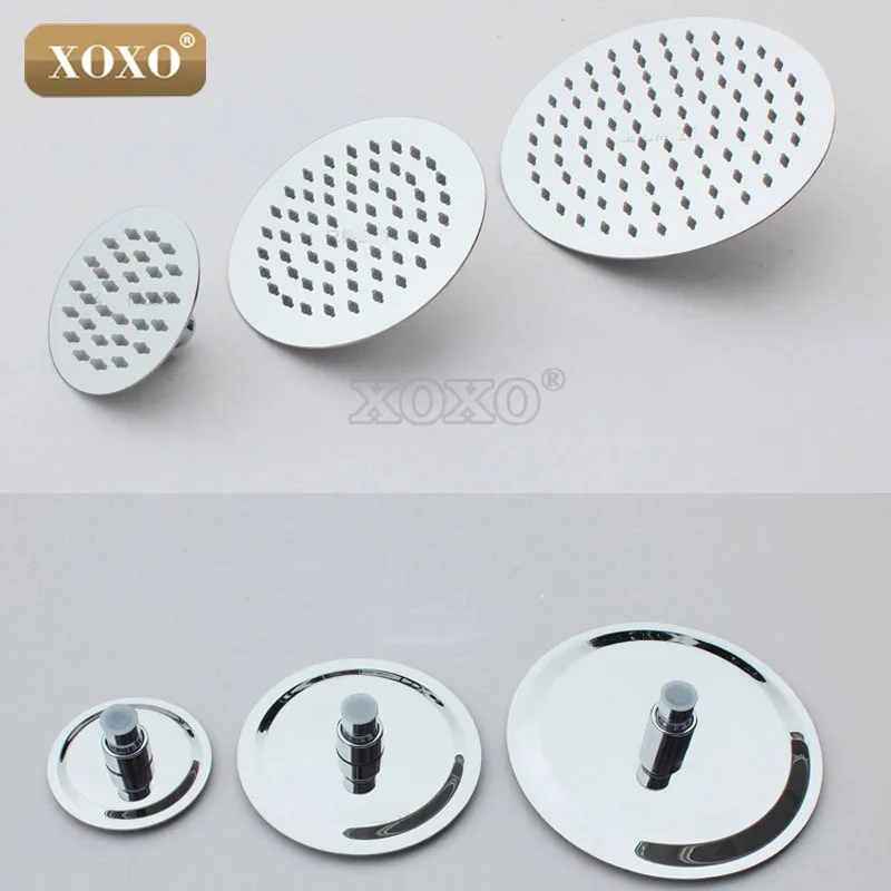 Круглые и квадратные ультра-тонкие насадки для душа из нержавеющей стали 12/10/8/6/4