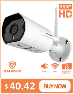 Anpviz HD 2MP Беспроводная IP камера Onvif наружная/Внутренняя 1080P WiFi Bullet Camara Водонепроницаемая камера ночного видения IR Cut P2P