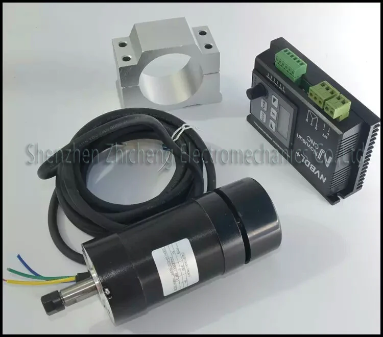 

New engraving machine brushless spindle motor + drive suite, no Holzer, with control panel