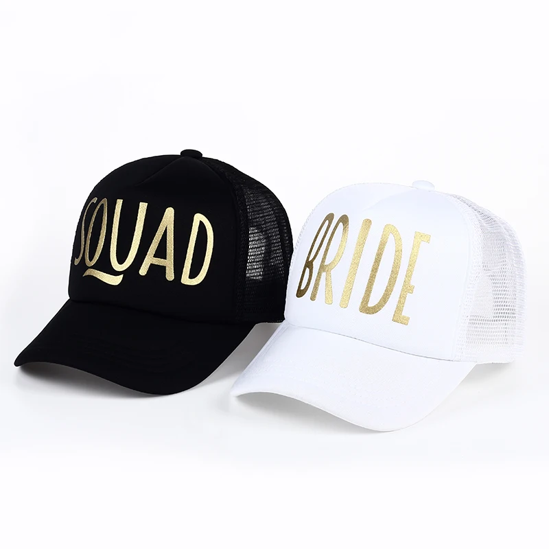 Женская сетчатая Свадебная бейсболка отряд &quotневеста&quot для вечеринок