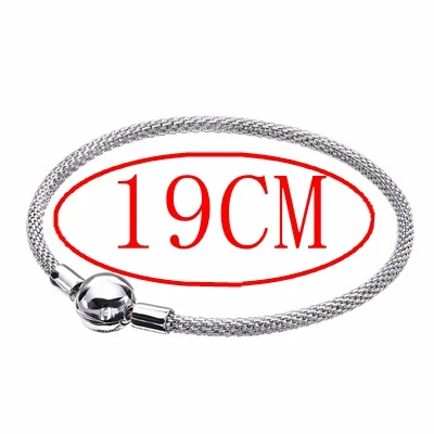 Silver -19CM Lovecabin, 925 пробы, Серебряный момент, сетчатые браслеты, браслеты для женщин, роскошный бренд, серебро 925, ювелирные изделия, рождественские подарки - Окраска металла: Silver -19CM