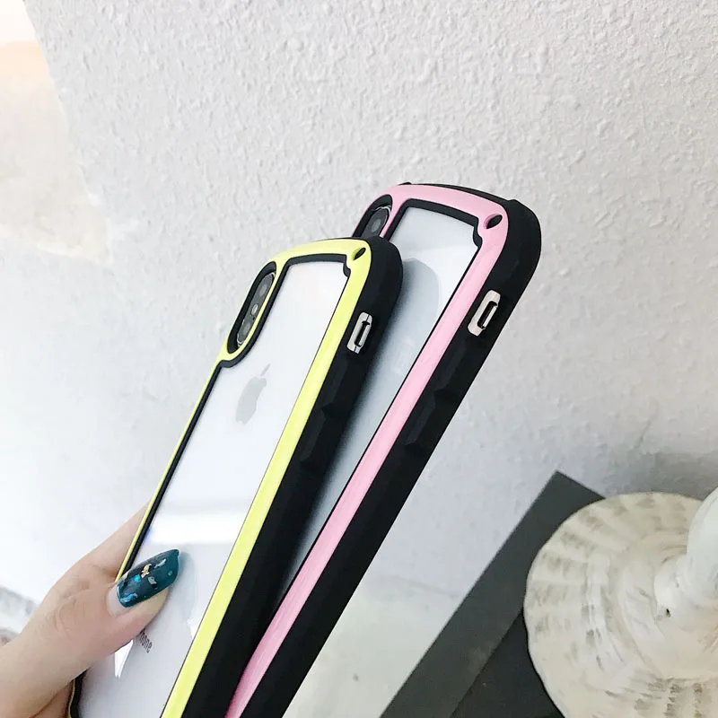 Простой телефон чехол для iPhone 6 6s 7 8 плюс x волна прозрачный Чехол Мягкий ТПУ X XR XS Max