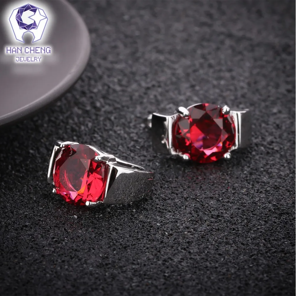 HanCheng Новая мода Роскошный u-образный посеребренный гвоздь AAA CZ украшение с